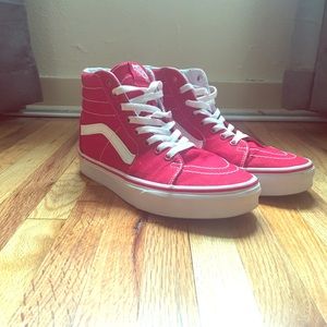 Red High Top Vans